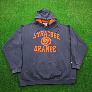 Syracuse Orange Hoodie Mens 2XL Blue Sweatshirt Pullover NCAA College Casual